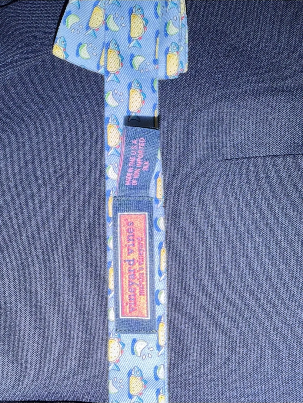 Boys Vineyard Vines Light Blue Taco Pattern Bow Tie